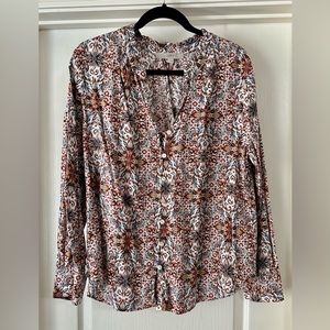 Long sleeve button down XL Loft blouse.